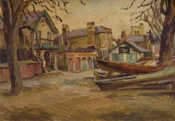 Boats At Twickenham Artwork by Duncan Grant