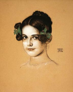 Portrait Of Marie Stuck Artwork by Franz von Stuck