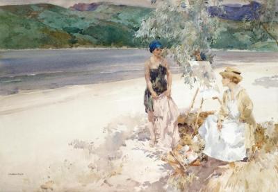 On A West Highland Beach Artwork by Sir William Russell Flint
