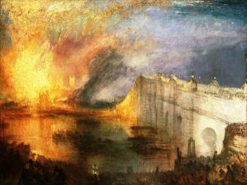 The Burning of the House of Lords and Commons, 16th October, 1834 Artwork by Joseph Mallord William Turner