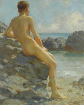 The Bather Artwork by Henry Scott Tuke