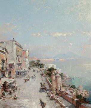 Posilipo, Naples Artwork by Franz Richard Unterberger
