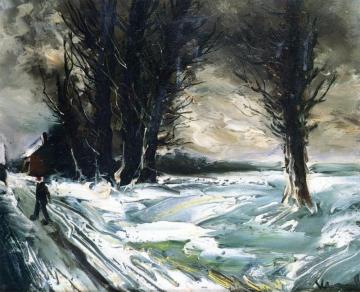 Landscape In Winter Artwork by Maurice De Vlaminck