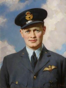 Flying-officer Richard Ughtred Paul Kay-shuttleworth Artwork by Harold Speed