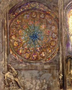 Stained-glass Window Artwork by Odilon Redon