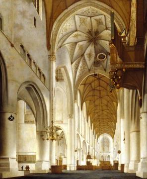 The Interior of St Bavo's Church, Haarlem (the 'Grote Kerk') Artwork by Peter Saenredam