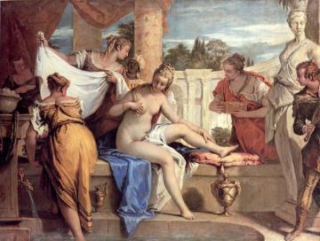 Bathsheba in her Bath Artwork by Sebastiano Ricci