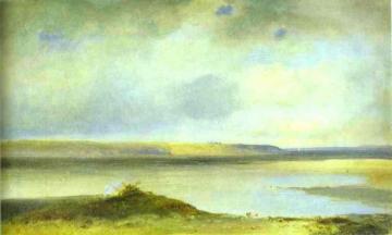 The Volga River. Vistas Artwork by Alexei Kondratevich Savrasov
