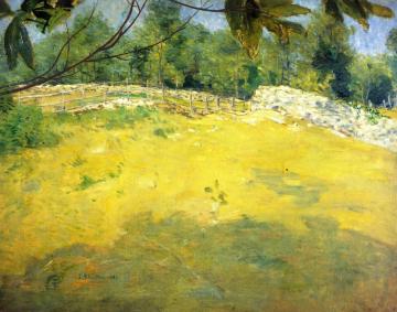 In The Shade Of A Tree Artwork by Julian Alden Weir