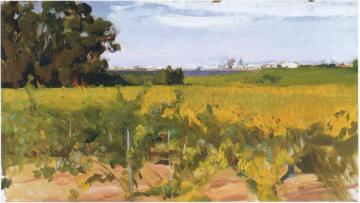Outskirts of Seville Artwork by Joaquin Sorolla y Bastida
