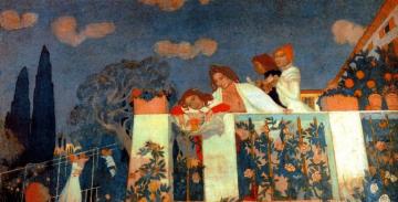 The Denis And Chausson Families On The Terrace At Fiesole Artwork by Maurice Denis