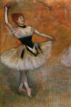 Dancer with Tambourine Artwork by Edgar Degas