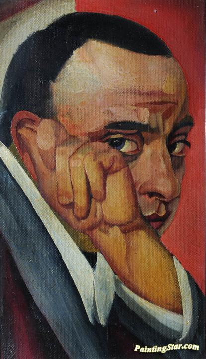 Portrait of Ya.L. Izrailevich Artwork by Boris Grigoriev