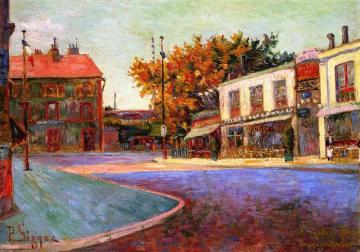 Rue de la Station, Asnières Artwork by Paul Signac