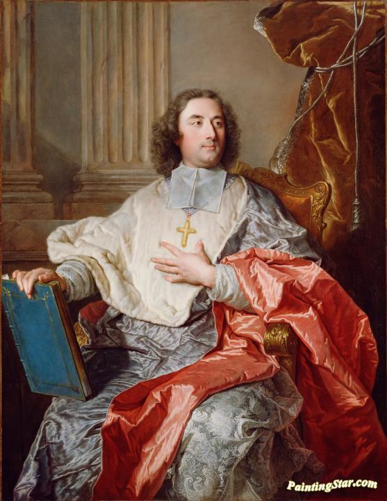 Charles De Saint-albin, Archbishop Of Cambrai Artwork by Hyacinthe Rigaud