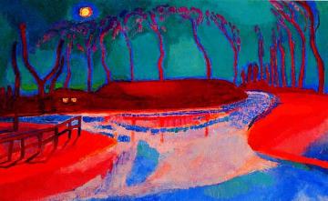 Full moon on the water Artwork by Jan Sluyters