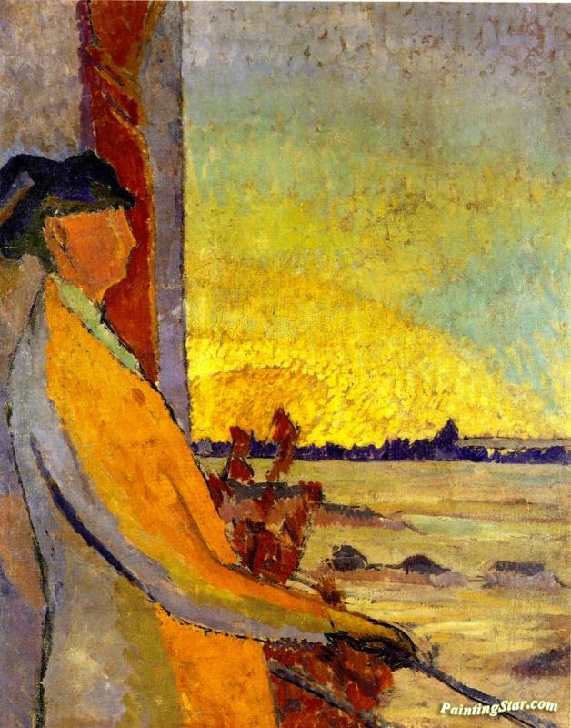 Woman At A Window Artwork by Duncan Grant