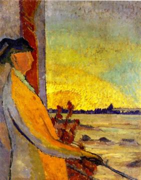 Woman At A Window Artwork by Duncan Grant