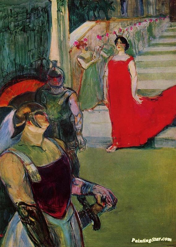 Scenes From 'messaline' At The Bordeaux Opera Artwork by Henri de Toulouse-Lautrec