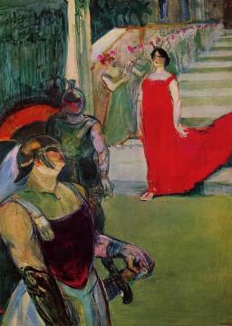 Scenes From 'messaline' At The Bordeaux Opera Artwork by Henri de Toulouse-Lautrec