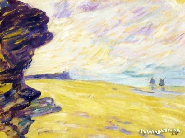 The Beach At Anselles Artwork by Louis Valtat