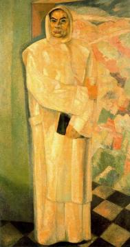 Portrait Of Ruben Dario Dressed As A Monk Artwork by Daniel Vazquez Diaz
