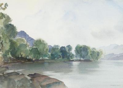 Summer Evening, Loch Earn, Perthshire Artwork by Sir William Russell Flint