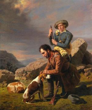 The Wounded Hound Artwork by William Tylee Ranney