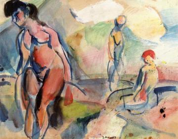 Bathers Artwork by Georges Rouault
