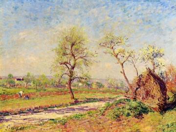 Road at Veneux Artwork by Alfred Sisley