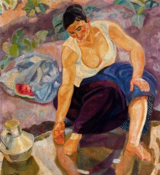 Woman By The River Artwork by Daniel Vazquez Diaz