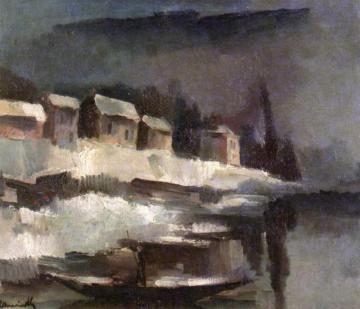 Banks Of The River Artwork by Maurice De Vlaminck