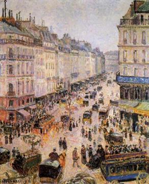 Rue Saint-Lazare Artwork by Camille Pissarro