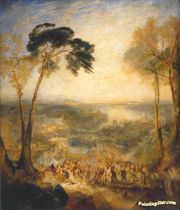 Phryne Going to the Public Baths as Venus - Demosthenes Taunted by Aeschines Artwork by Joseph Mallord William Turner