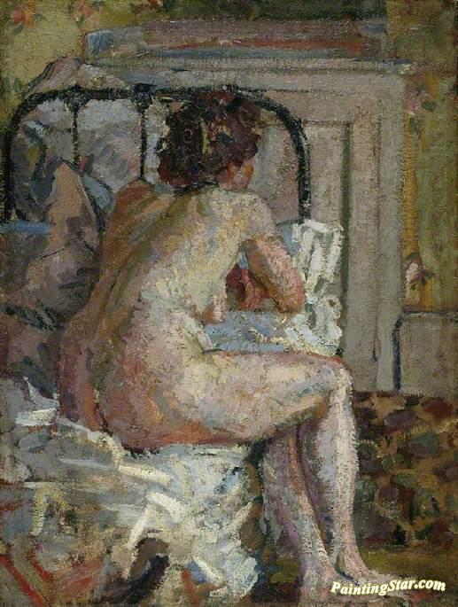 Nude On A Bed Artwork by Harold Gilman