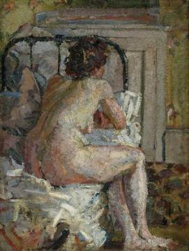 Nude On A Bed Artwork by Harold Gilman