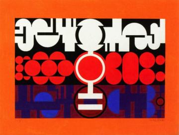 Nez, 1943 Artwork by Auguste Herbin