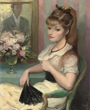 Claudine Before The Ball Artwork by Marcel Dyf