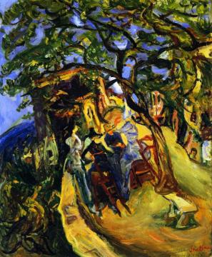 Landscape With Figures Artwork by Chaim Soutine