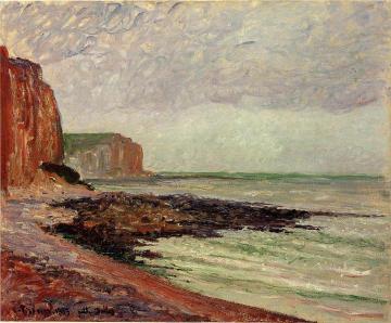 Cliffs at Petit Dalles Artwork by Camille Pissarro