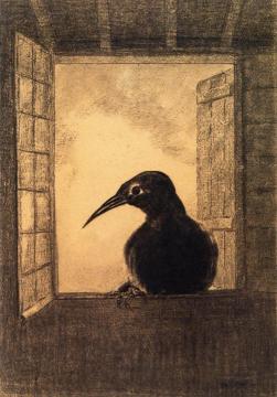 The Raven Artwork by Odilon Redon