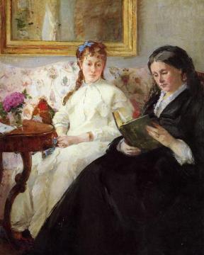 Mother and Sister of the Artist Artwork by Berthe Morisot