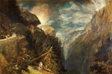 The Battle of Fort Rock, Val d'Aouste, Piedmont Artwork by Joseph Mallord William Turner