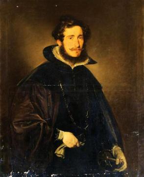 Count Janos Waldstein In A Spanish Costume Artwork by Friedrich von Amerling