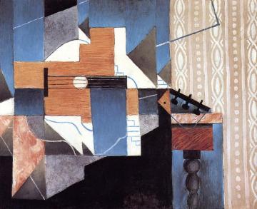 Guitar On The Table Artwork by Juan Gris