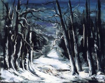 Forest In The Snow Artwork by Maurice De Vlaminck