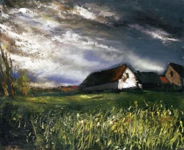Stormy Landscape Artwork by Maurice De Vlaminck