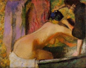Woman at Her Bath Artwork by Edgar Degas
