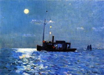 Isle Of Shoals, Moonlight Artwork by Frederick Childe Hassam