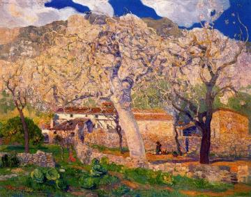 The Fig Tree In The Garden, Winter. Majorca Artwork by Hermen Anglada Camarasa